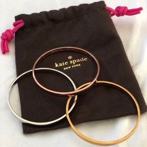 Kate Spade New York Tri-Color Bangle Set